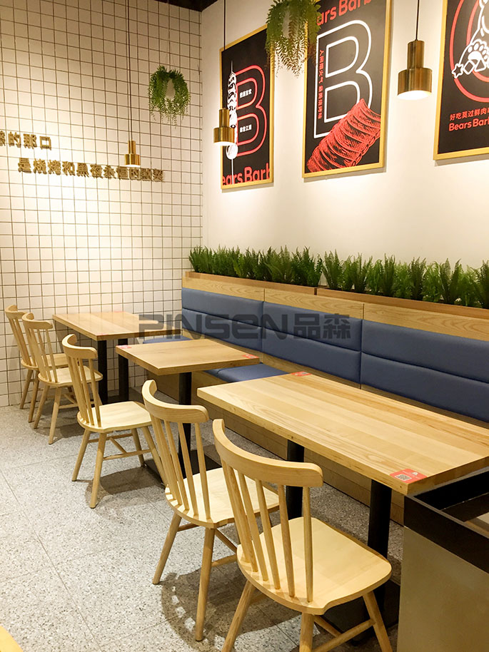 大白熊燒烤店餐桌椅定制